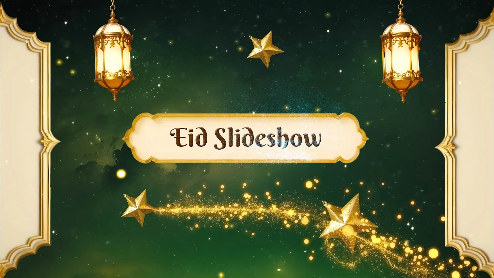 Elegant 3D Design Eid Slideshow